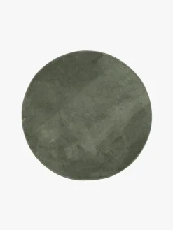 Gulvtæpper|KM Carpets Gulvtæppe Rund 120 Soft, Smaragdgrøn Grøn