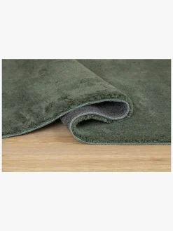 Gulvtæpper|KM Carpets Gulvtæppe 80x150 Soft, Smaragdgrøn Grøn