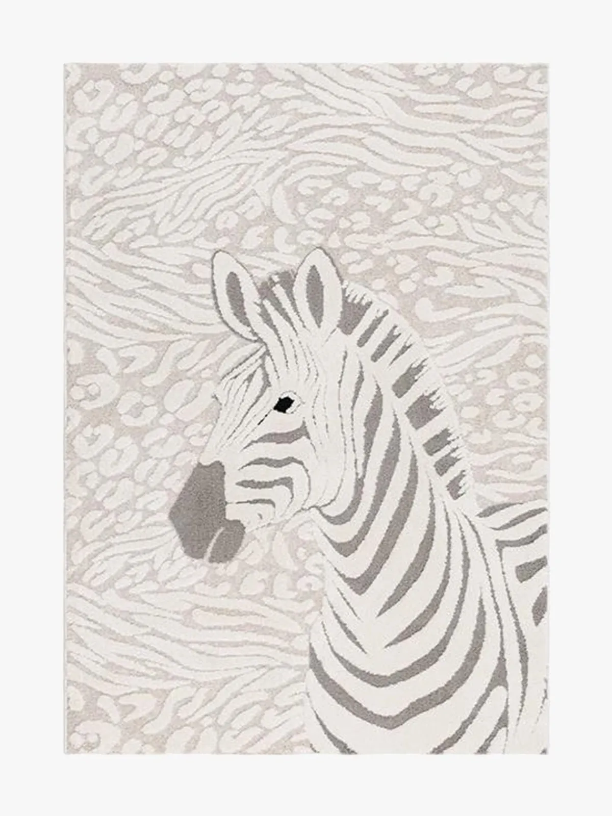 Gulvtæpper|KM Carpets Gulvtæppe Zebra 120x170, Creme