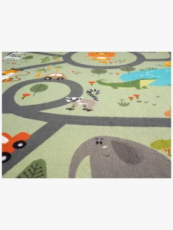 Børn KM Gulvtæpper-Carpets Play Animals Gulvtæppe 140x200, Grøn
