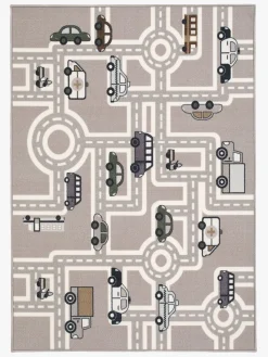 Gulvtæpper|KM Carpets Vejtæppe m. Gummiunderside Grå 133x170 Grå