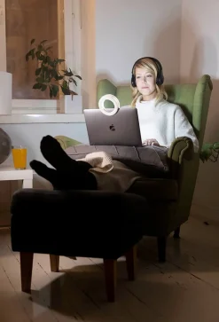 Lamper & Belysning|Kodak Desk Ring Light Lampe 10 Tommer, Hvid