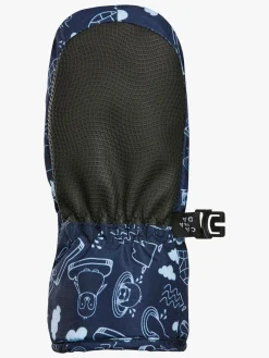 Børn Kombi Tilbehør|Vintertøj-Adorable Vanter, Dark Navy Packice