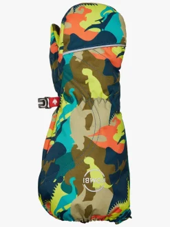 Børn Kombi Tilbehør|Vintertøj-Nevasca WG Handsker, Dino Camo