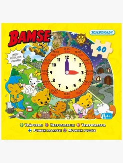 Bamse Spil & Puslespil-Kärnan Uret Puslespil I Træ 40 Brikker