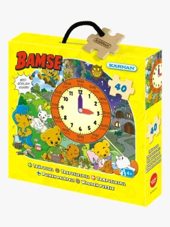 Bamse Spil & Puslespil-Kärnan Uret Puslespil I Træ 40 Brikker