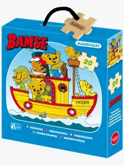 Bamse Spil & Puslespil-Kärnan Verdens Stærkeste Bjørn Træpuslespil 20 Brikker