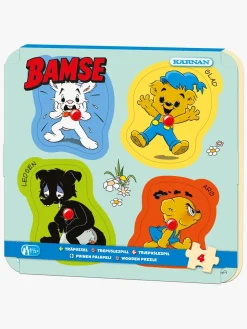 Spil & Puslespil|Bamse Kärnan Verdens Stærkeste Bjørn Knoppuslespil 4 Brikker