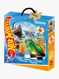 Spil & Puslespil|Krnan Kärnan Hot Wheels Træpuslespil 30 Brikker