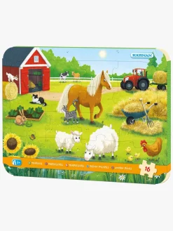 Spil & Puslespil|Krnan Kärnan Rammepuslespil På Bondegården 16 Brikker