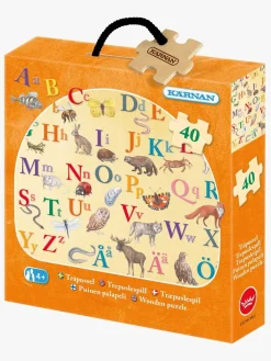 Spil & Puslespil|Krnan Kärnan Træpuslespil ABC Dyr 40 Brikker