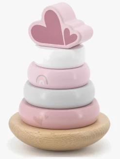 LabelLabel2 Babylegetøj-Label Label Stablelegetøj Ringe, Pink