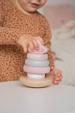 LabelLabel2 Babylegetøj-Label Label Stablelegetøj Ringe, Pink