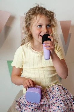 Lalarma Elektronik & Media-Bluetooth-højttaler med Trådløs Mikrofon,