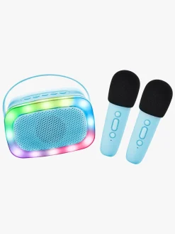 Elektronik & Media|Lalarma Karaokesæt med LED-lys & 2 Mikrofoner, Blå Blå