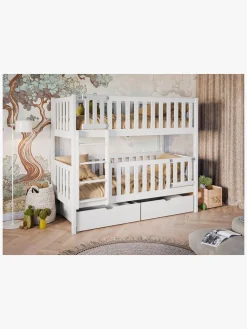 Børnesenge & Tilbehør|LanoMeble Lano Meble KSAWERY Køjeseng 80x180, Hvid