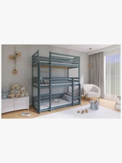 Børnesenge & Tilbehør|LanoMeble Lano Meble TED Tribbelkøjeseng 80x180, Grå