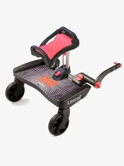 Vogntilbehør|Lascal BuggyBoard Maxi Ståbræt inkl. Sadel, Sort/Rød