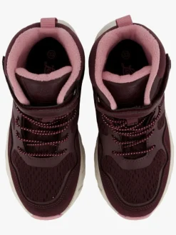 Sneakers|Leaf Karlstad WP  Fleece-forede Sneakers, Burgundy