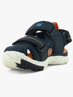 Sandaler & Klipklapper|Leaf Ljungby Sandaler, Navy/Orange