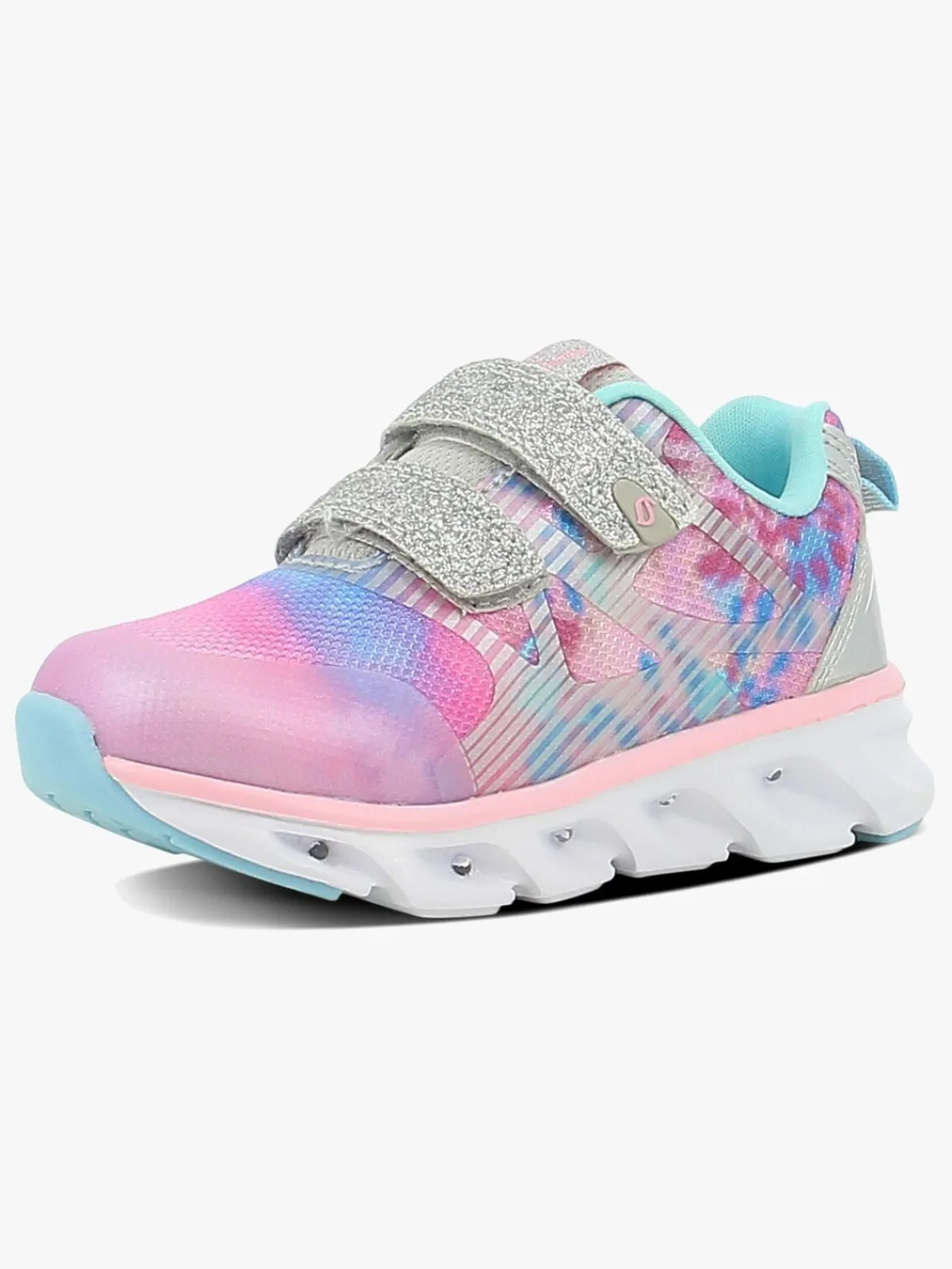 Sneakers|Leaf Skalka Blinkesko, Sølv/Pink Lyserød/Grå