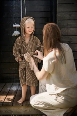 Børn Leander Uv & Strand-Badekåbe 5-6 År, Mocca