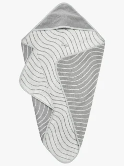 Badeværelset|Leander Håndklæde med Hætte, Woodland Cool Grey Grå