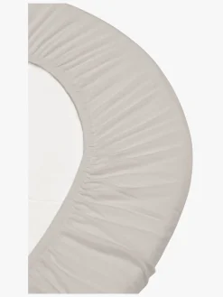 Børn Leander Sengetøj-Stræklagen 2-pak 60x115, Cappuccino