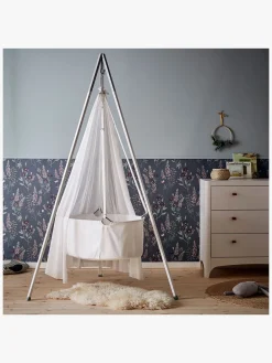 Sengetøj|Leander Stræklagen til Vugge 2-pak 40x80, White