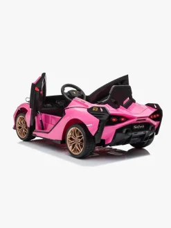 Leggodt Elbiler & -Køretøjer-Lamborghini Sian Elbil, Lyserød