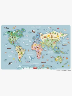 Spil & Puslespil|Leklyckan Verdenskort Væg