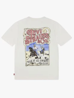 Overdele|Levis Levi's LVB Worn By Cowboys T-shirt, Egret