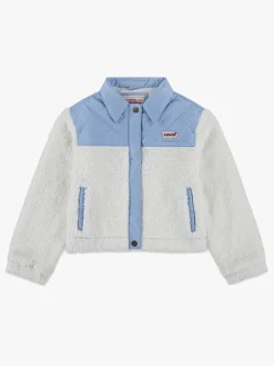 Overtøj|Levis Levi's LVG Big PKT Sherpa Jakke, Blanc De Blanc