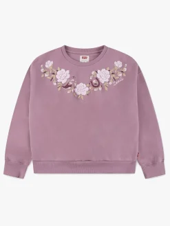 Børn Levis Overdele-Levi's LVG Rose Front Tuck Sweatshirt, Lilas Levi's