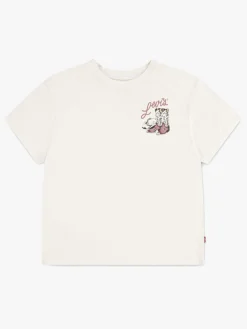 Børn Levis Overdele-Levi's LVG Weatern Oversized T-shirt, Gardenia