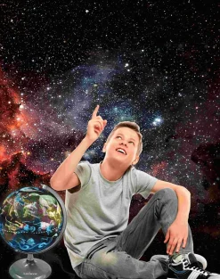 Børn Lexibook Lamper & Belysning-Bordlampe Dag & Nat Globus Engelsk