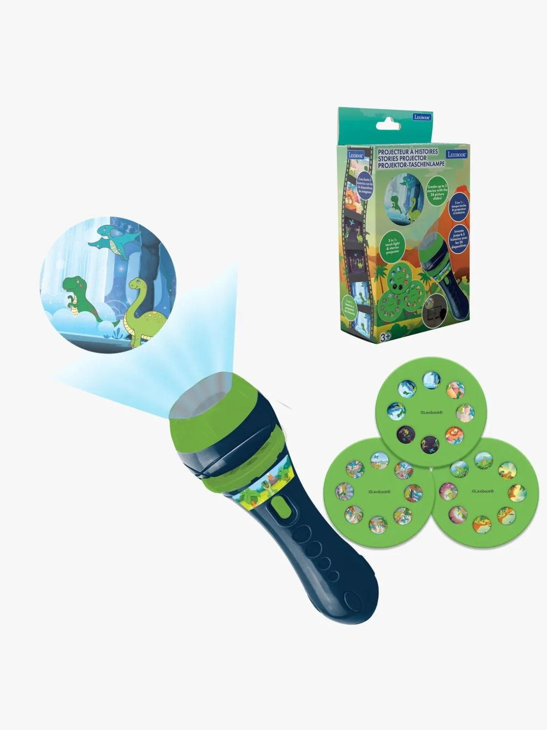 Eksperimenter & Videnskab|Lexibook Dinosaur Historieprojektor & Lommelygte
