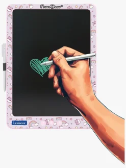 Lexibook Kreativt Legetøj-Flerfarvet E-Ink Tegnetablet med Stenciler 14 Tommer