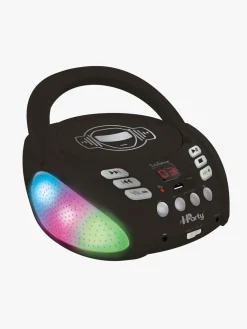 Elektronik & Media|Lexibook iParty Bluetooth CD-afspiller med Lys, Sort