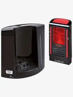 Interiør|Lexibook Luftfugter Vækkeur, Black/Red