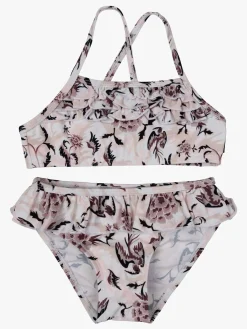 Uv & Strand|Lindberg Allie Bikini, Hvid Lyserød/Hvid