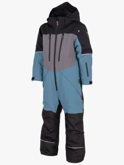 Børn Lindberg Overtøj-Alpine Flyverdragt, Black/Turquiose