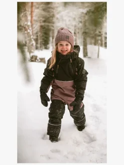 Flyverdragter|Lindberg Anorak Babyflyverdragt, Dusty Mauve Lilla/Sort