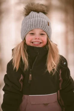 Flyverdragter|Lindberg Anorak Babyflyverdragt, Dusty Mauve Lilla/Sort