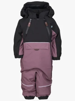 Overtøj|Lindberg Anorak Babyflyverdragt, Dusty Mauve Lilla/Sort