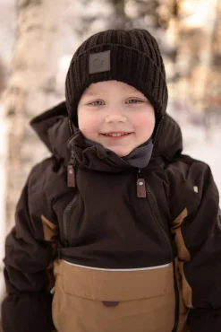 Overtøj|Lindberg Anorak Flyverdragt, Potato Brun/Sort