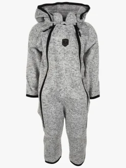 Børn Lindberg Fleecetøj-Bormio Fleecedragt, Grey Melange