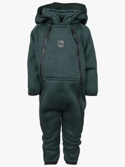 Børn Lindberg Fleecetøj-Bormio Fleecedragt, Dark Mint