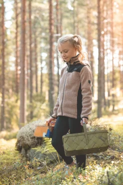 Fleecetøj|Lindberg Bormio Fleecetrøje, Blush Lyserød/Sort