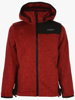 Fleecetøj|Lindberg Bormio Fleecetrøje, Red Rød